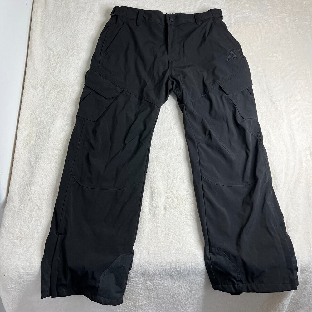 GERRY Mens SNOW SKI PANTS 4-Way Stretch FLEECE LINED BLACK Size S